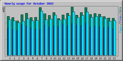 Hourly usage for October 2022
