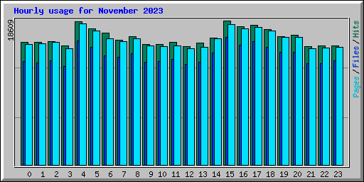 Hourly usage for November 2023
